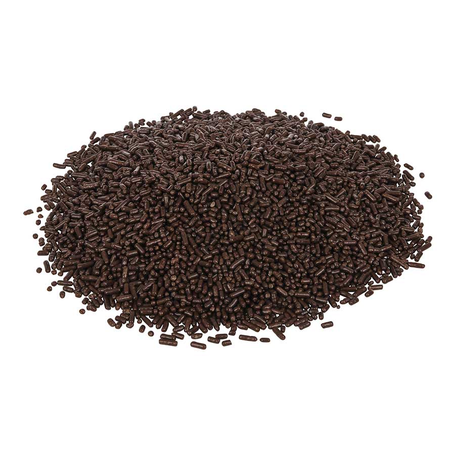 Sprinkle King Non Partially Hydrogenated Medium Chocolate Decorettes, 6 Pound -- 4 Per Case