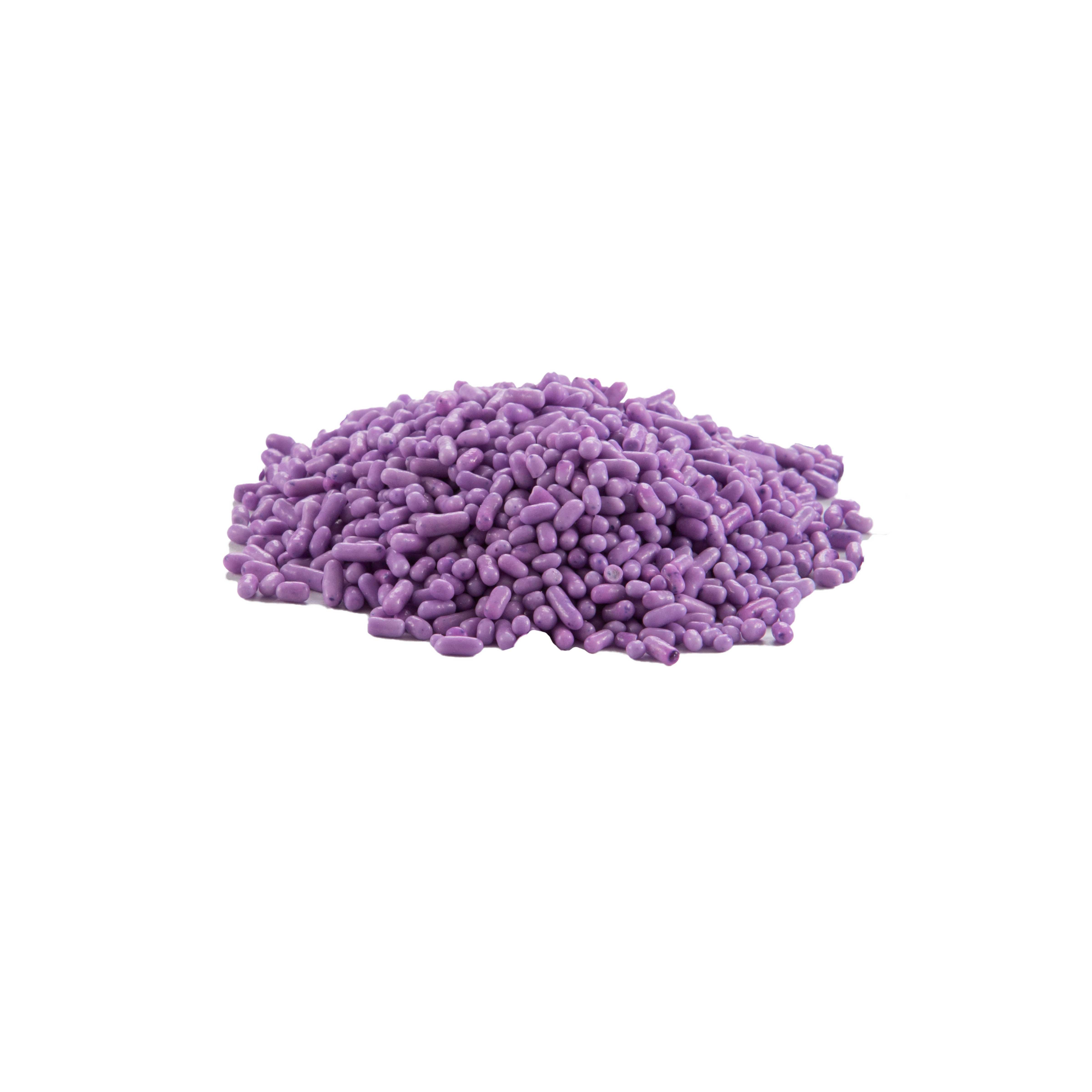 Sprinkle King Non Partially Hydrogenated Lavender Decorettes, 6 Pound -- 4 Per Case