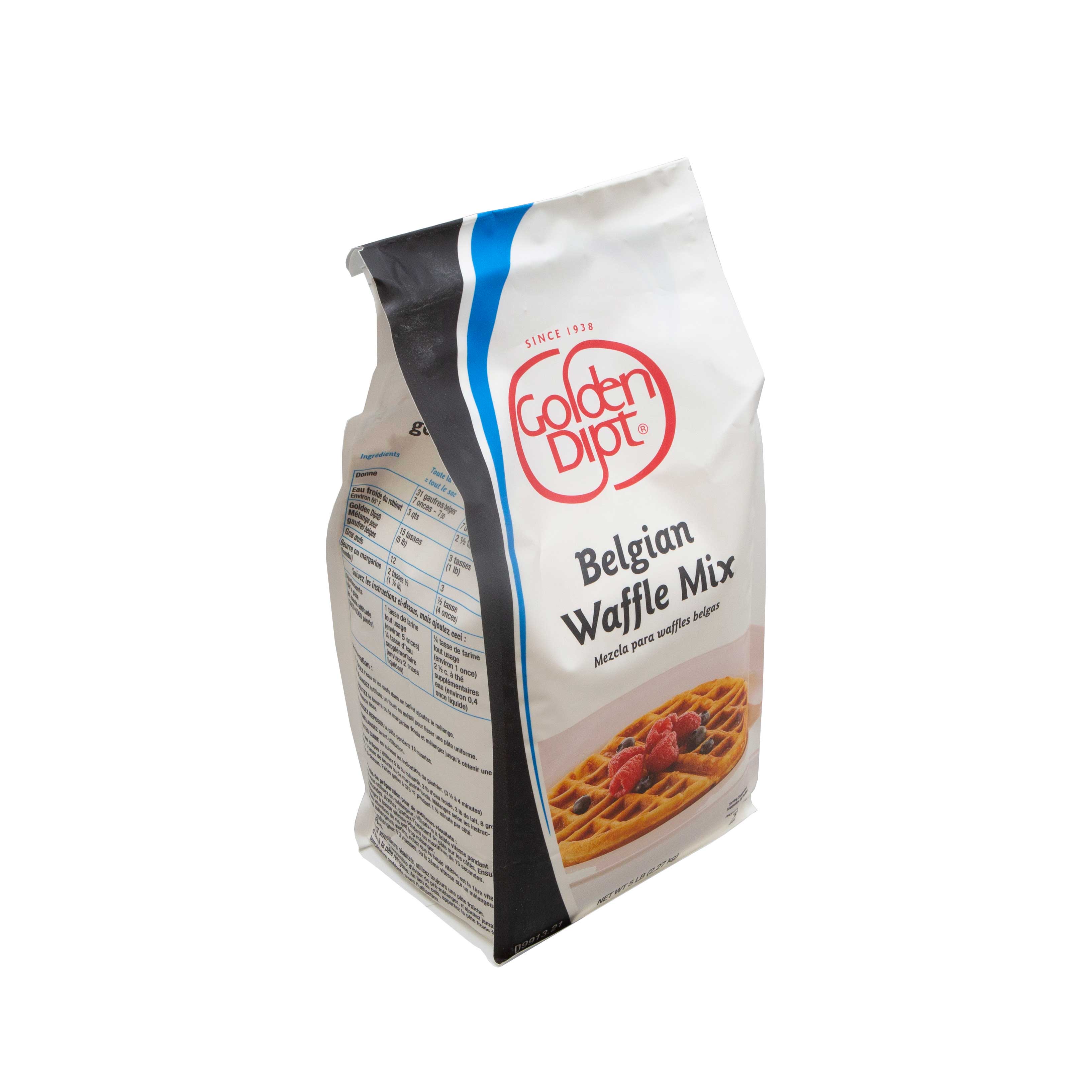Golden Dipt Belgian Waffle Griddle Mix, 5 Pound -- 6 Per Case