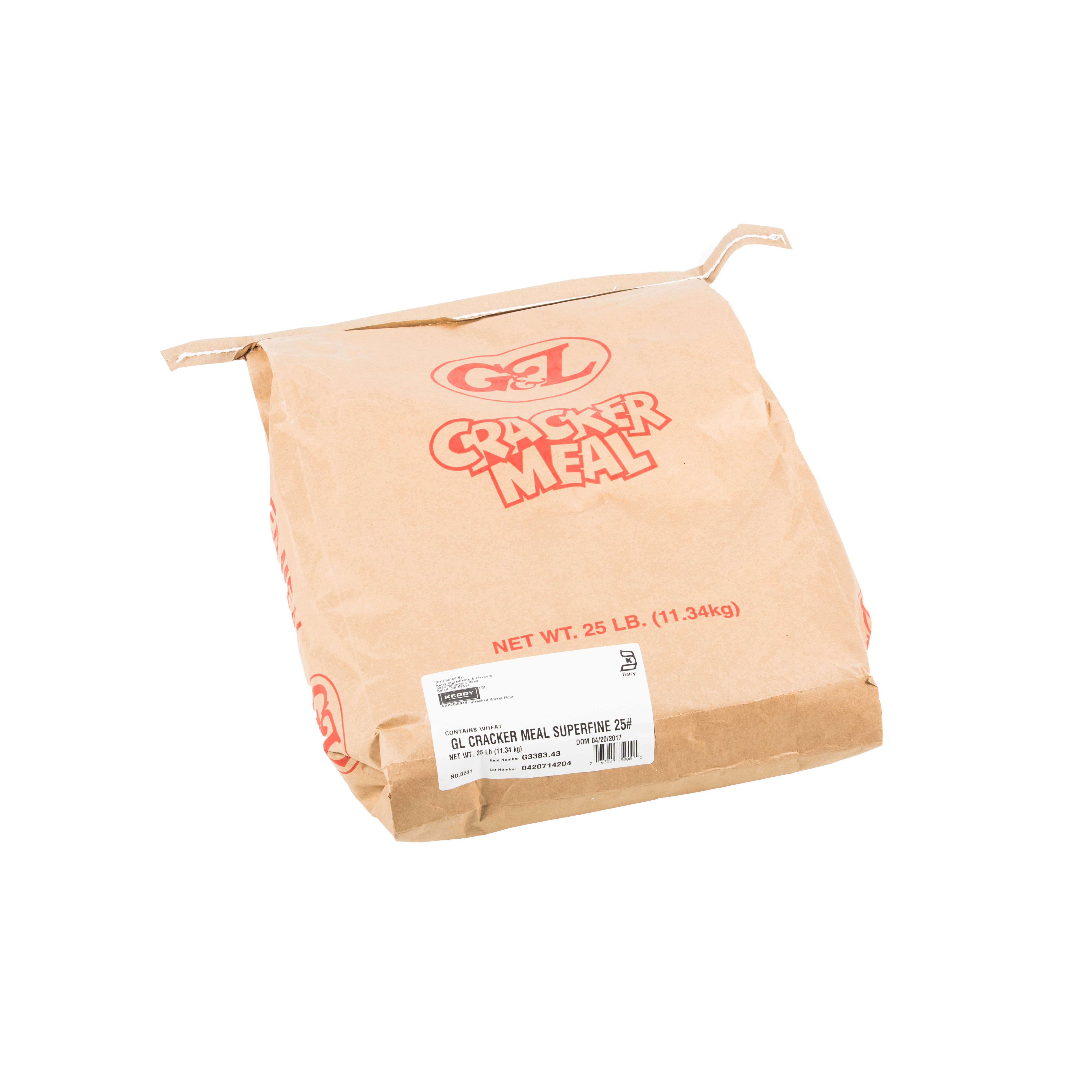 G&l Super Fine Cracker Meal, 25 Pound