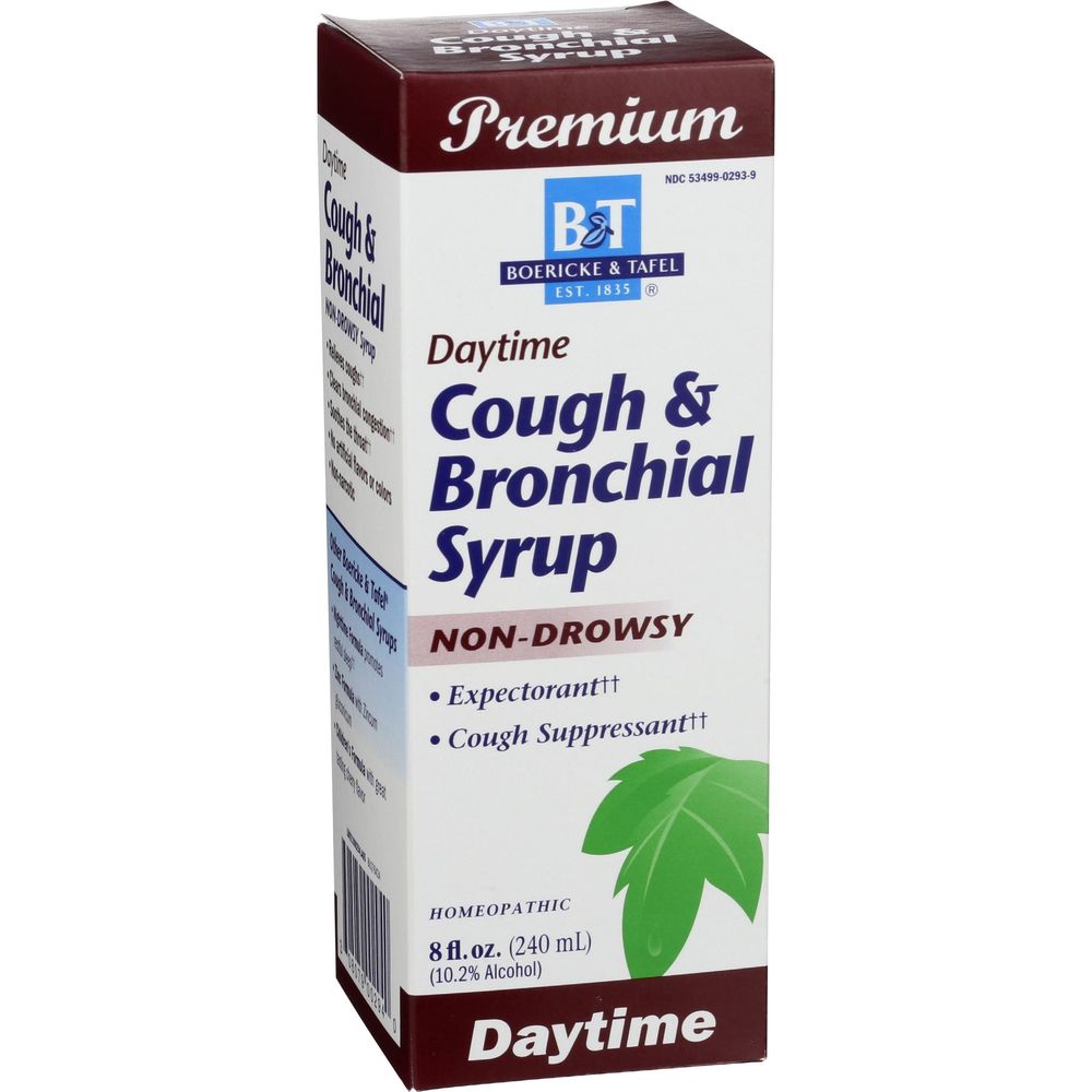 Boericke & Tafel Daytime Cough And Bronchial Syrup, 8 Ounce -- 3 Per Case