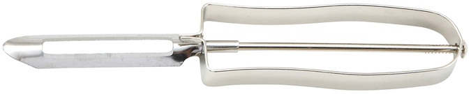 Winco Nickel Plated Handle Vegetable Peeler -- 24 Per Case