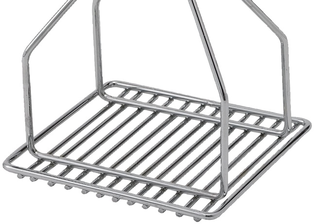 Winco Square Potato Masher With Chrome Plated Wooden Handle, 5.25 X 24 Inch -- 12 Per Case
