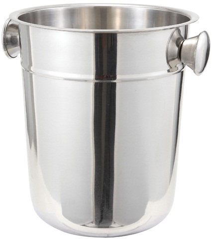 Winco Stainless Steel Mirror Finish Wine Bucket, 8 Quart -- 6 Per Case