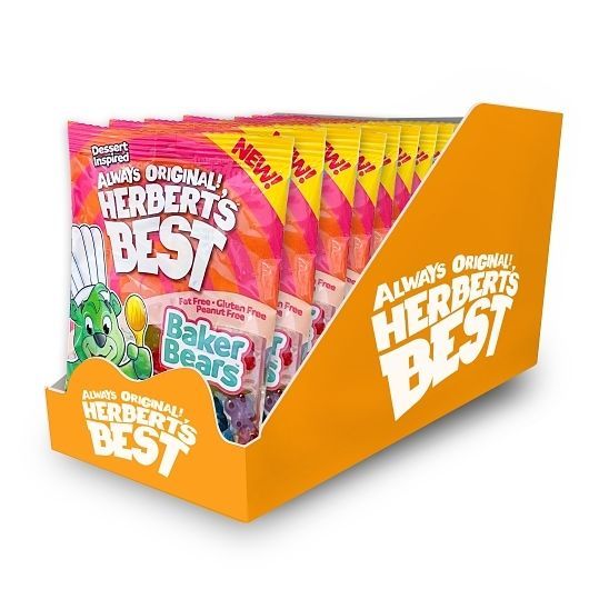 Herbert's Best Baker Bears Gummi Candy, 100 Gram -- 12 Per Case