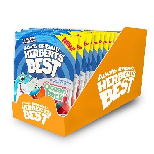 Herbert's Best Ocean Pack Gummi Candy, 100 Gram -- 12 Per Case
