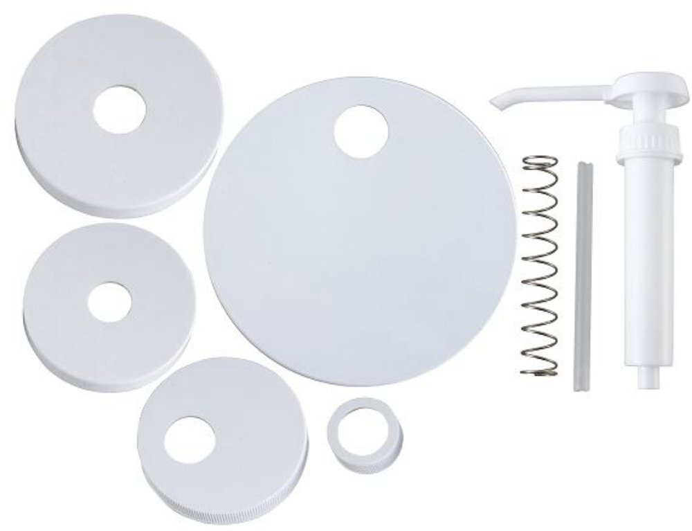 Winco White Pump Kit -- 12 Per Case