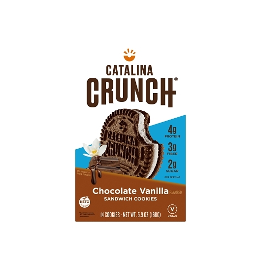 Catalina Crunch Chocolate Vanilla Sandwich Cookies, 5.9 Ounce -- 6 Per Case