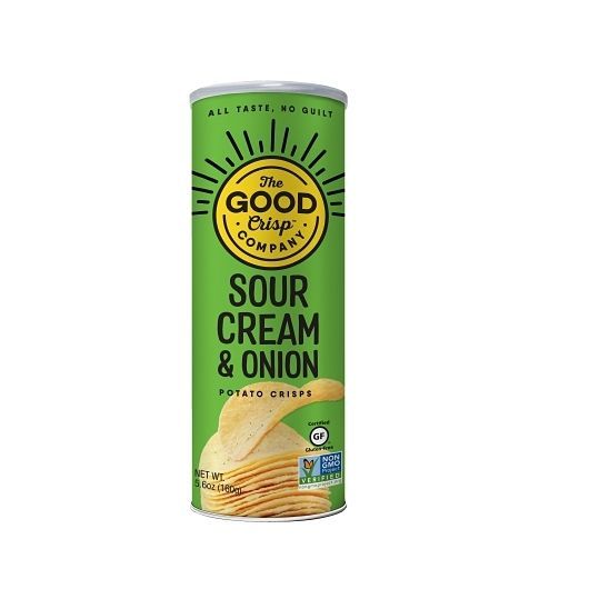 The Good Crisp Company Sour Cream And Onion Flavored Potato Crisps, 5.6 Ounce -- 8 Per Case