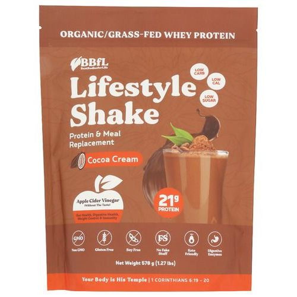 Bbfl Cocoa Cream Lifestyle Shakes Protein Powder, 1.27 Pound -- 6 Per Case