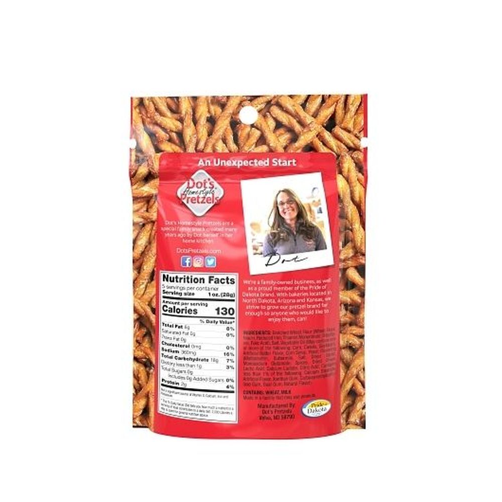 Dot's Homestyle Original Seasoned Pretzel Twists, 5 Ounce -- 10 Per Case