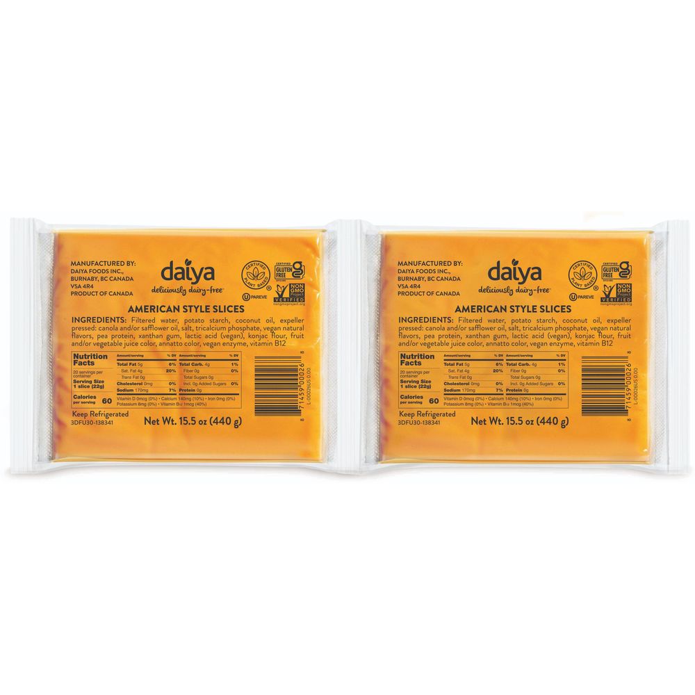 Daiya American Style Cheese Slices, 31.04 Ounce -- 4 per case