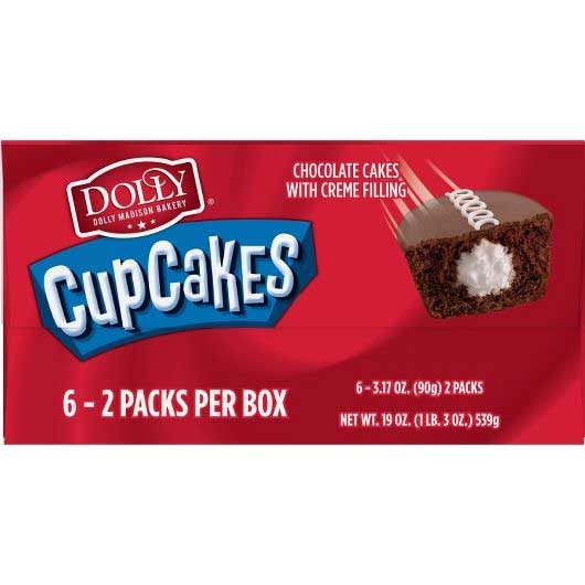 Dolly Madison Single Serve Chocolate Cupcake, 3.17 Ounce -- 36 Per Case