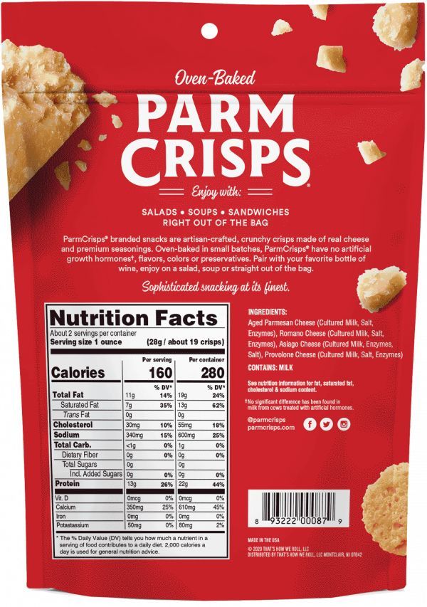 Parmcrisps Oven Baked Four Cheese, 1.75 Ounce -- 12 Per Case