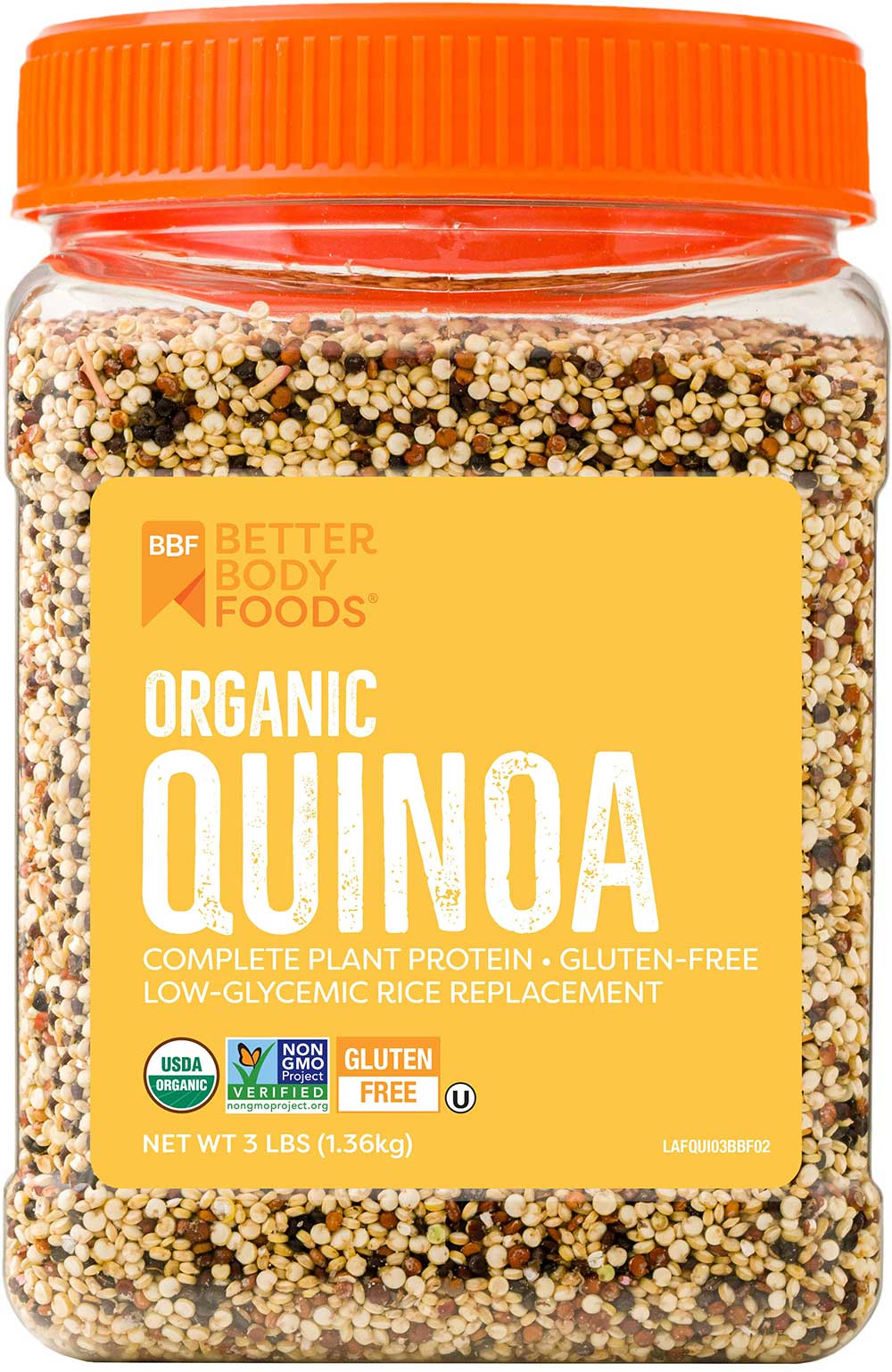 Betterbody Foods Organic Quinoa Medley, 3 Pound -- 3 Per Case