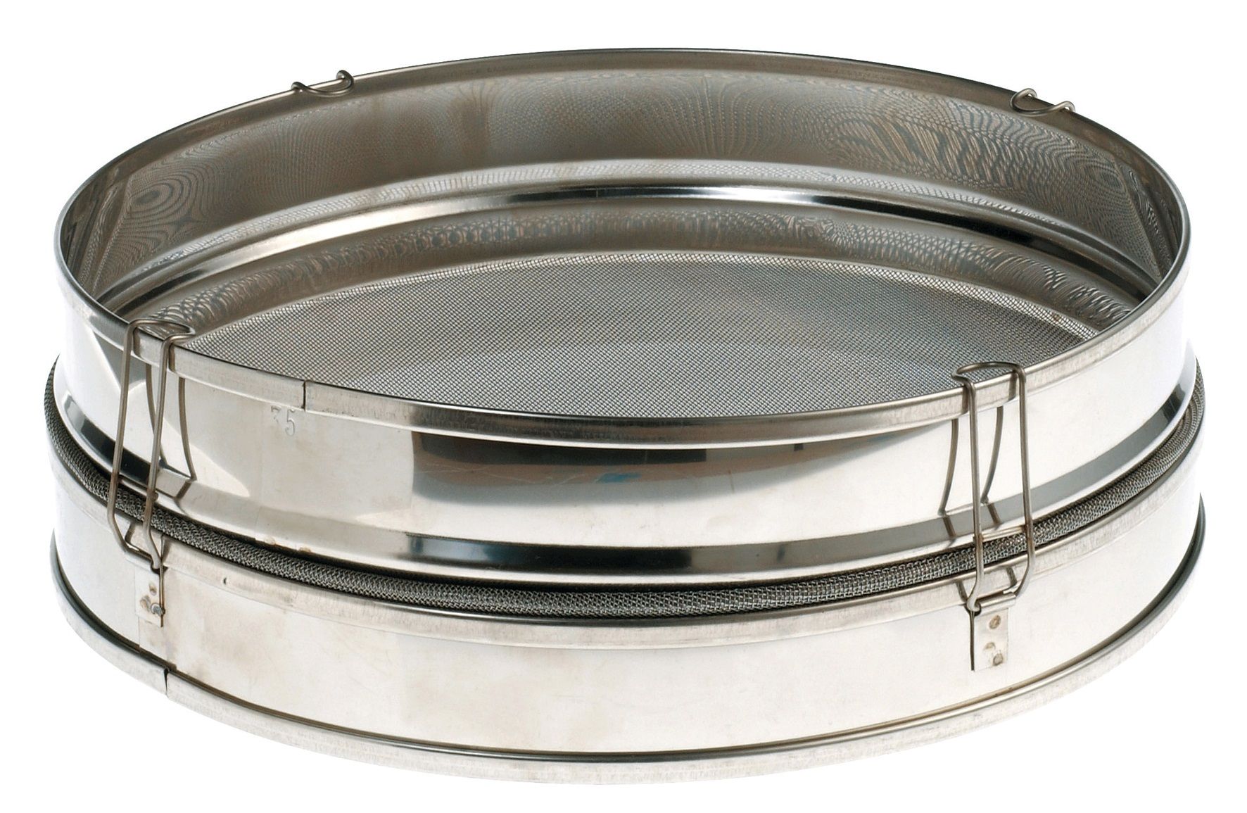 Louis Tellier Stainless Steel 3 Part Sieve, 15 3/4 Inch