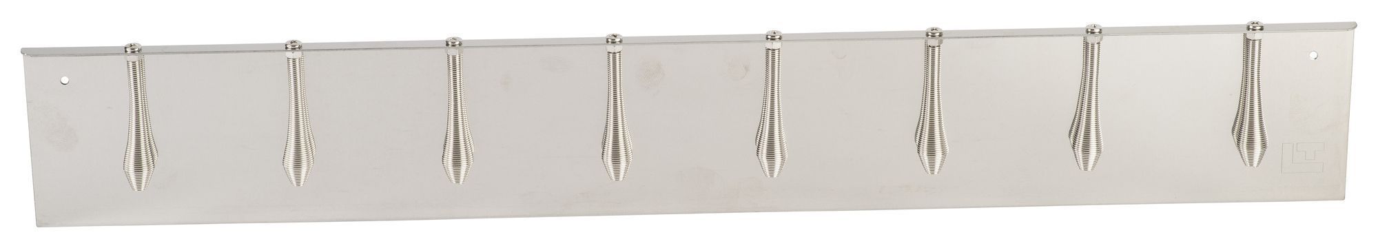 Louis Tellier Stainless Steel 100 Cm Check Holder With 13 Springs, 40 X 4.1 X 0.6 Inch