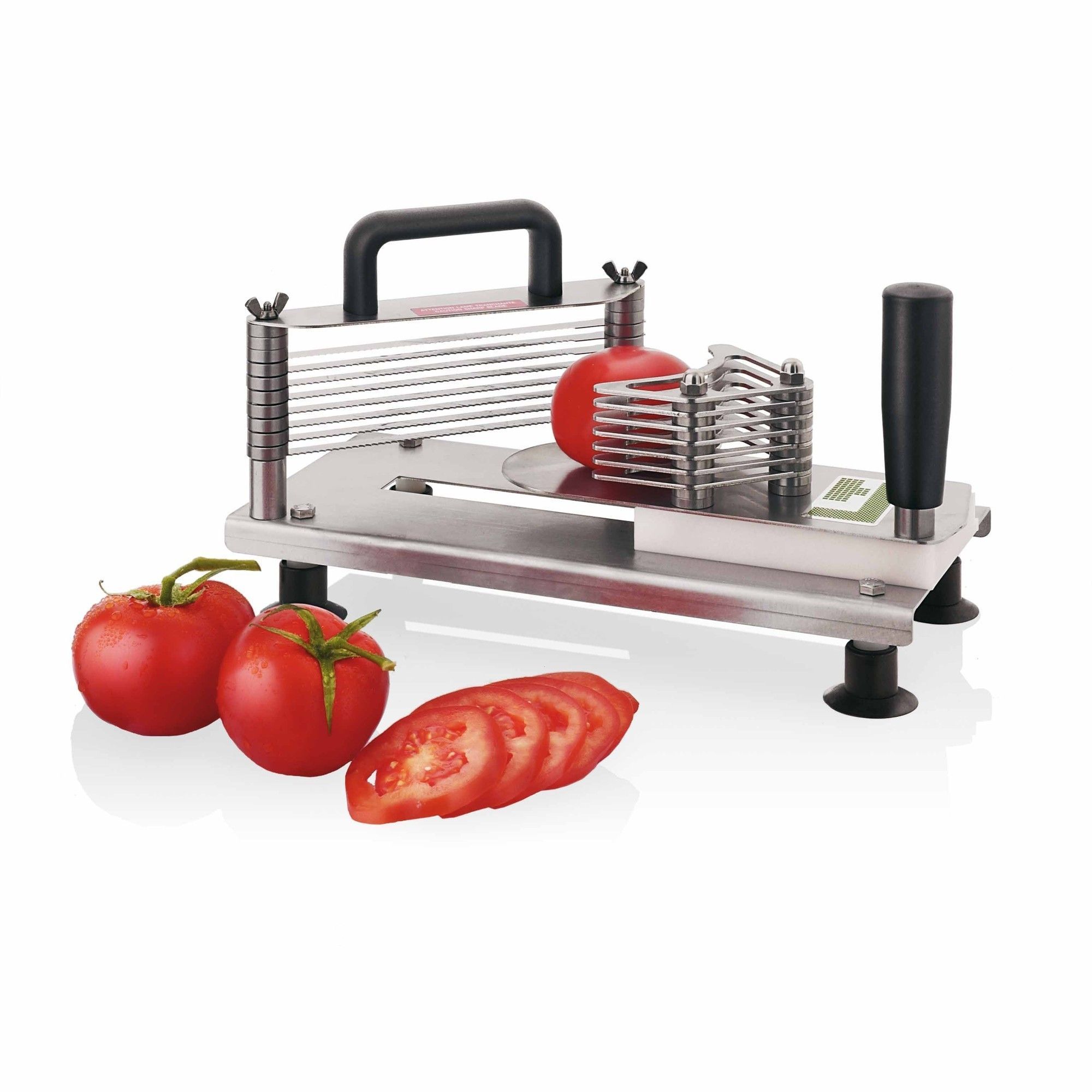 Louis Tellier Stainless Steel Mini Commercial Tomato Slicer, 11.8 X 5.6 X 6.7 Inch