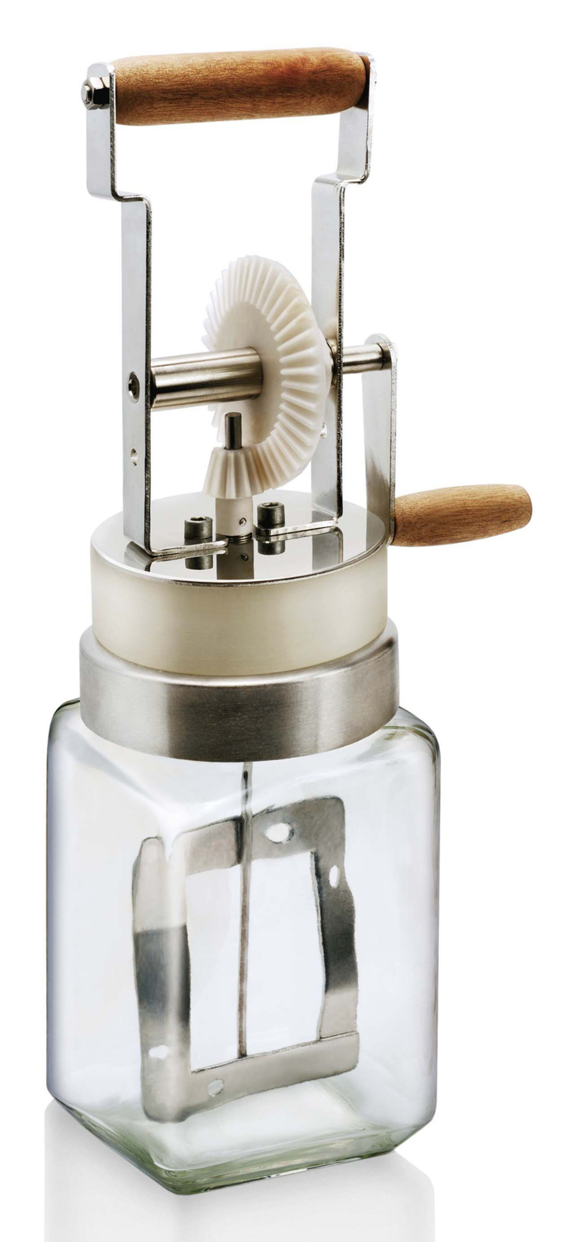 Louis Tellier Stainless Steel Butter Churn, 4.5 X 4.5 X 15.7 Inch