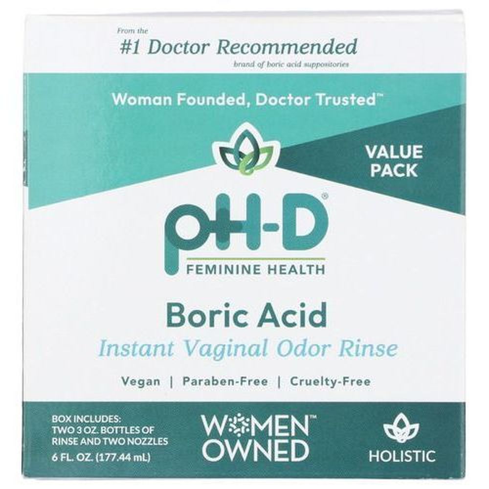 Ph-d Feminine Health Boric Acid Instant Vaginal Odor Rinse, 6 Fluid Ounce -- 4 Per Case