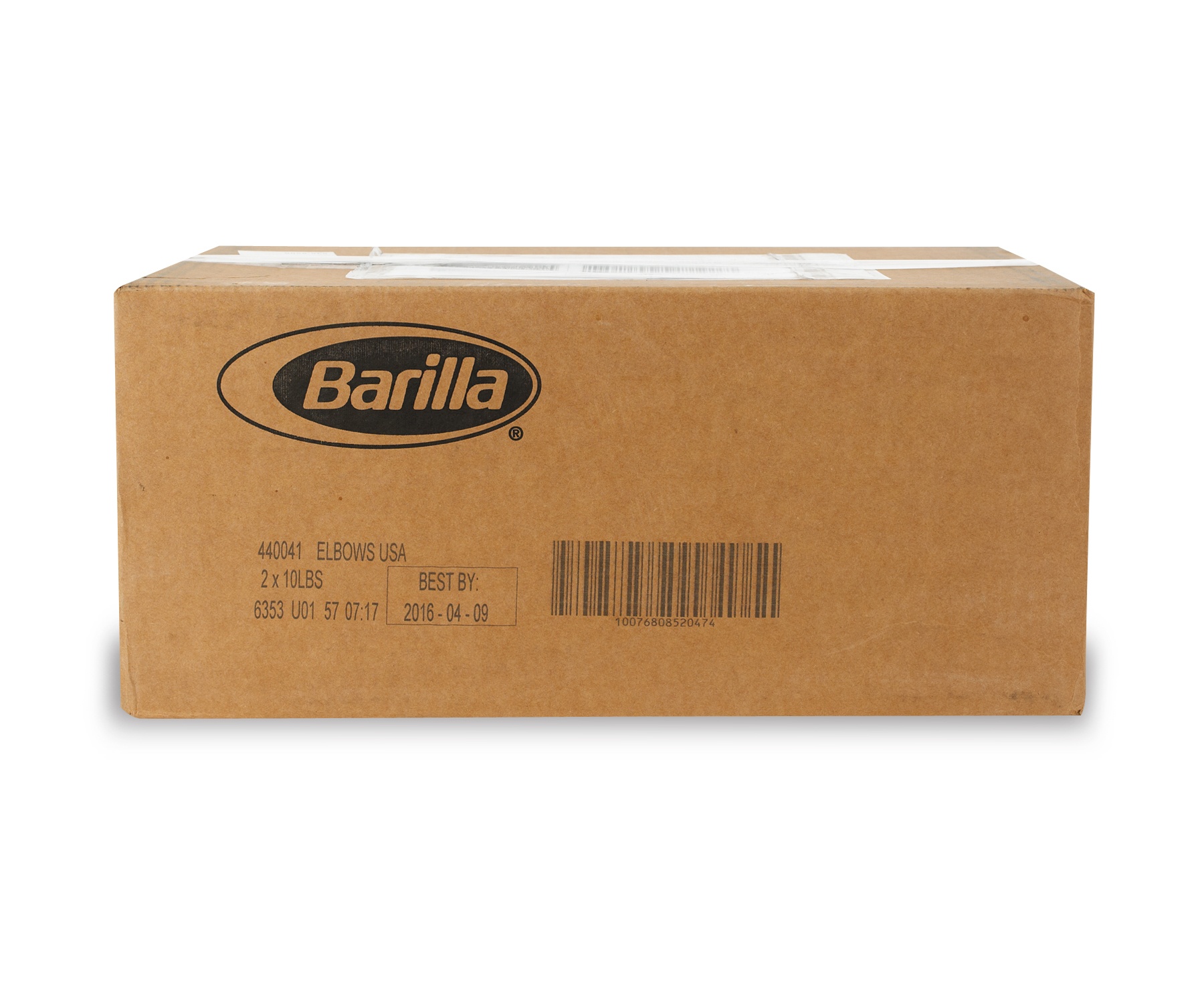 Barilla Elbow Pasta, 10 Pound -- 2 Per Case