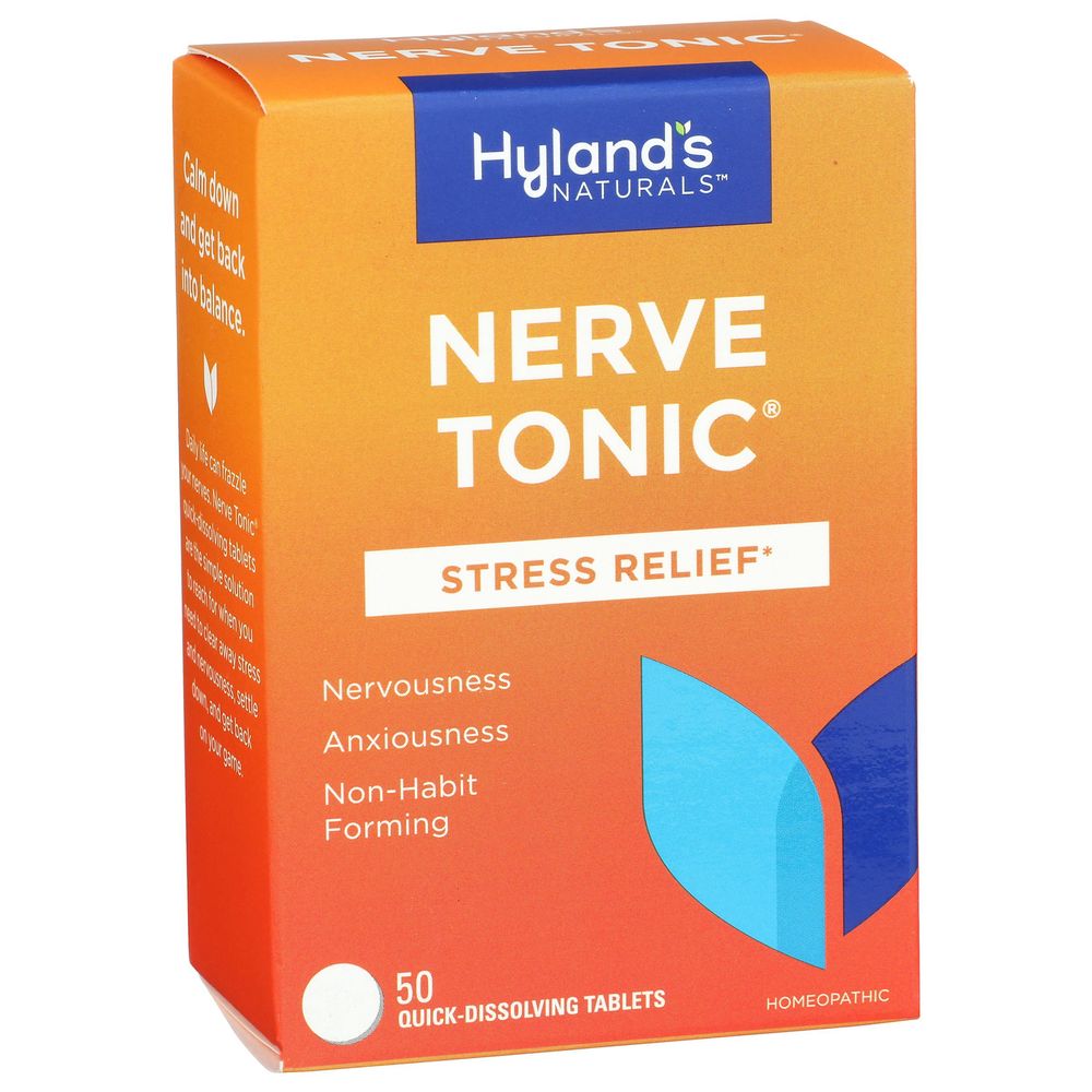 Hyland's Nerve Tonic Stress Relief Tablets, 50 Count