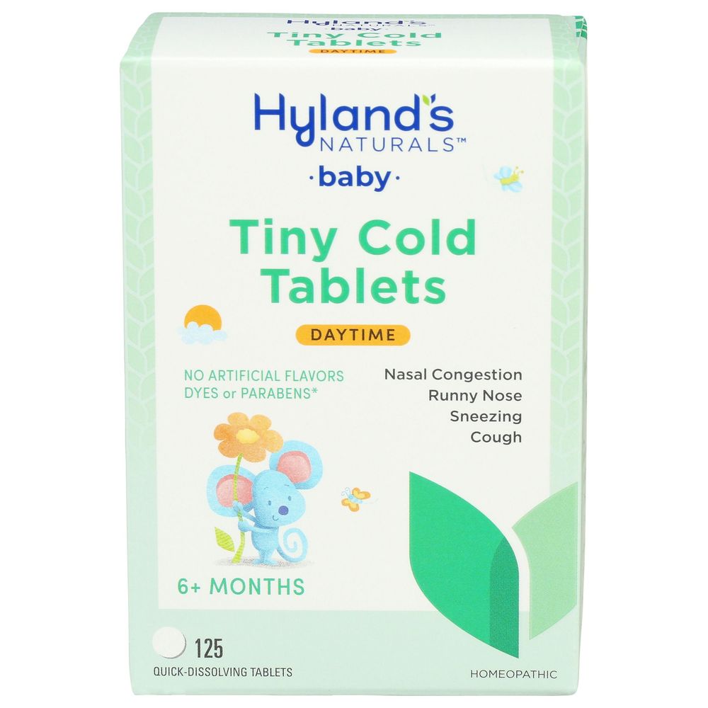 Hylands Naturals Baby Daytime Tiny Cold Tablets, 125 count