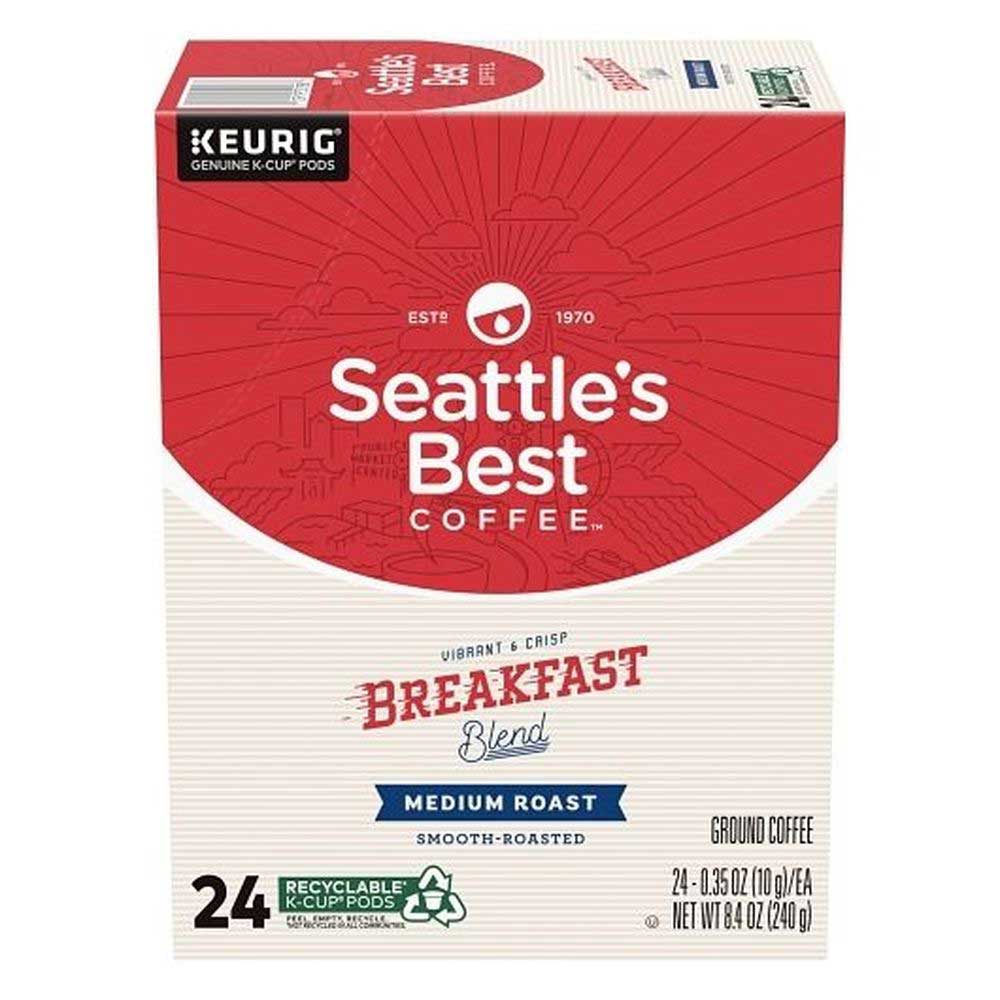 Seattle's Best Coffee Breakfast Blend Ground Coffee, 8.4 Ounce Kcup Pod -- 4 Per Case