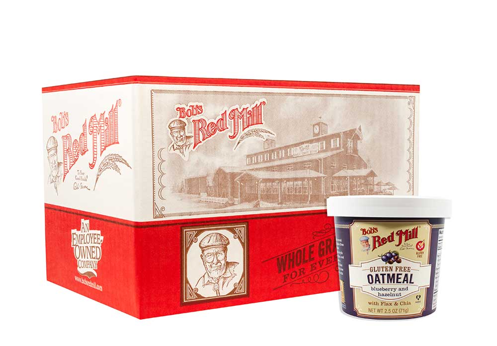 Bob's Red Mill Blueberry Hazelnut Oatmeal Cup, 2.5 Ounce -- 12 Per Case
