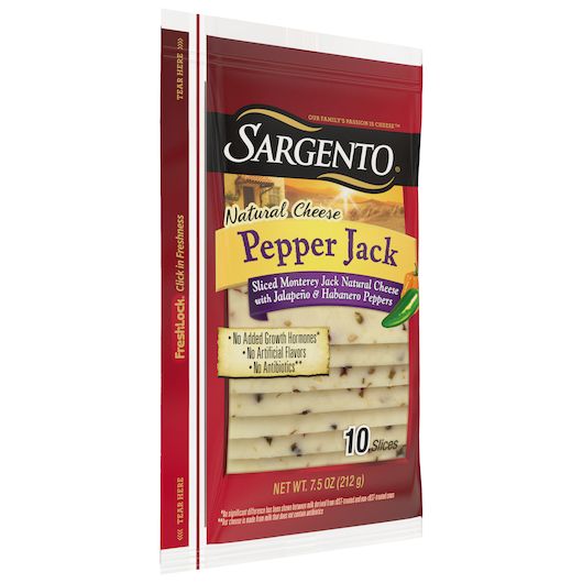 Sargento Pepper Jack Cheese Slice Case FoodServiceDirect