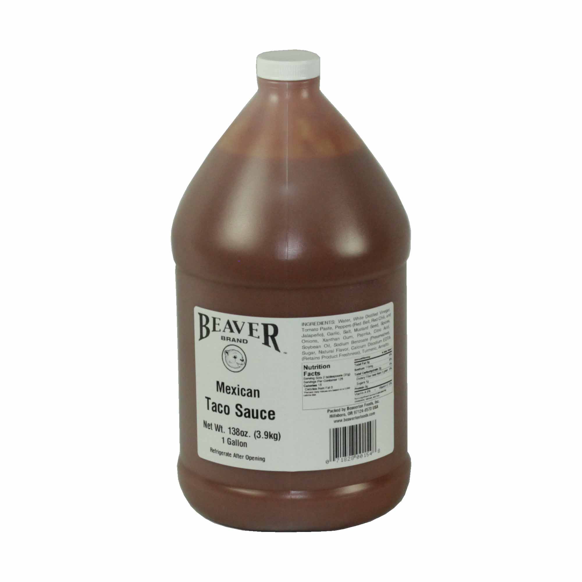 Beaver Mexican Taco Sauce, 138 Ounce -- 4 per case.