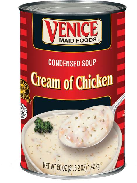 Venice Maid Old Fashion Cream Of Chicken Soup, No. 5 Can -- 12 Per Case