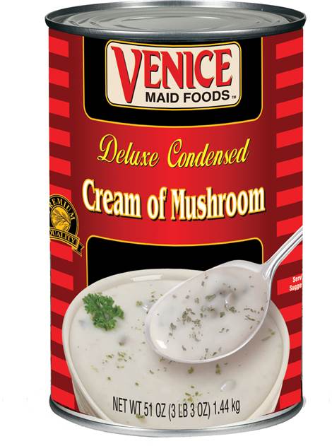 Venice Maid Old Fashioned Cream Of Mushroom Soup, No. 5 Can -- 12 Per Case