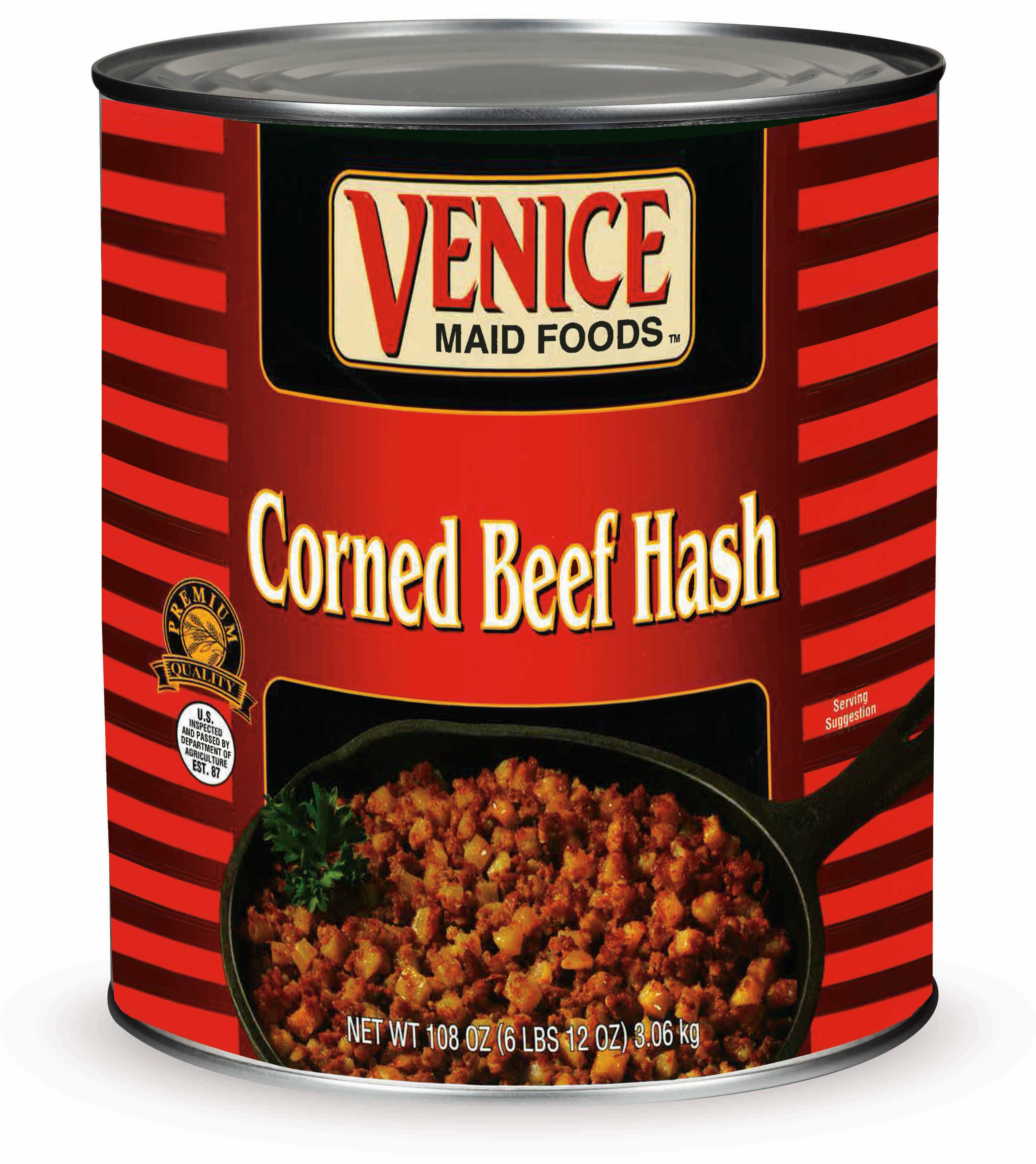 Venice Maid Hash Corn Beef, 105 Ounce -- 6 Per Case