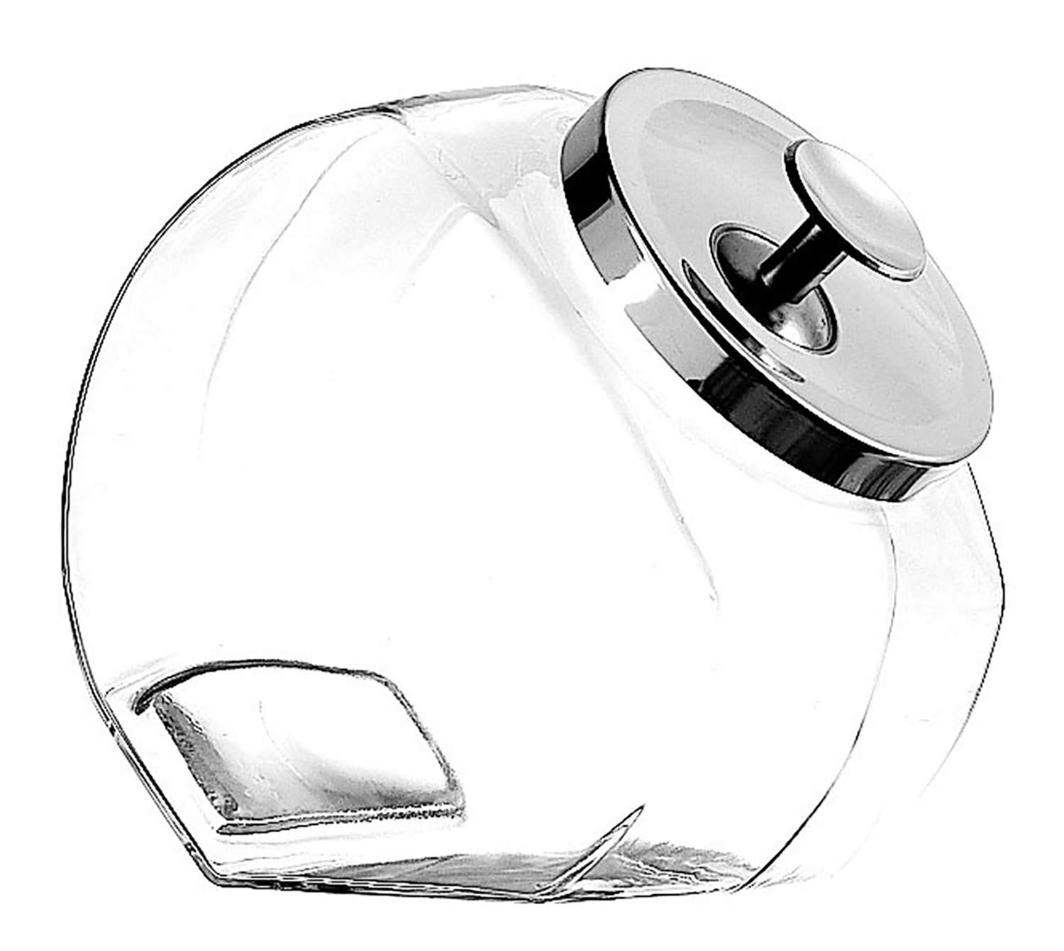 Anchor Hocking Penny Candy Jar With Brushed Finish Lid, 0.5 Gallon -- 4 Per Case