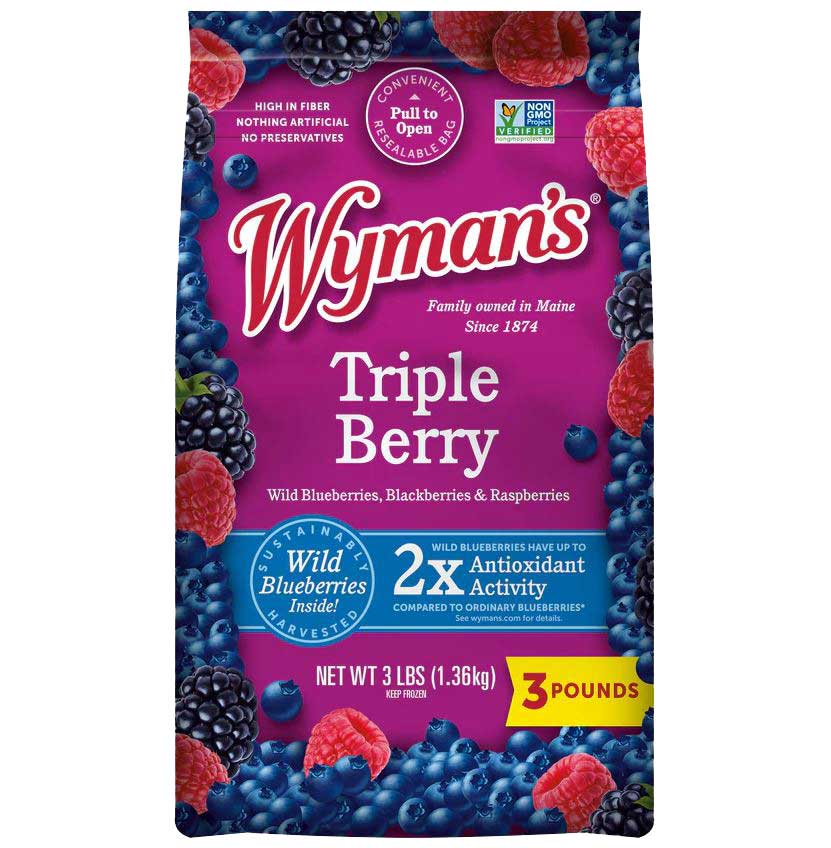 Wyman's Triple Berry Blend, 3 Pound -- 6 Per Case