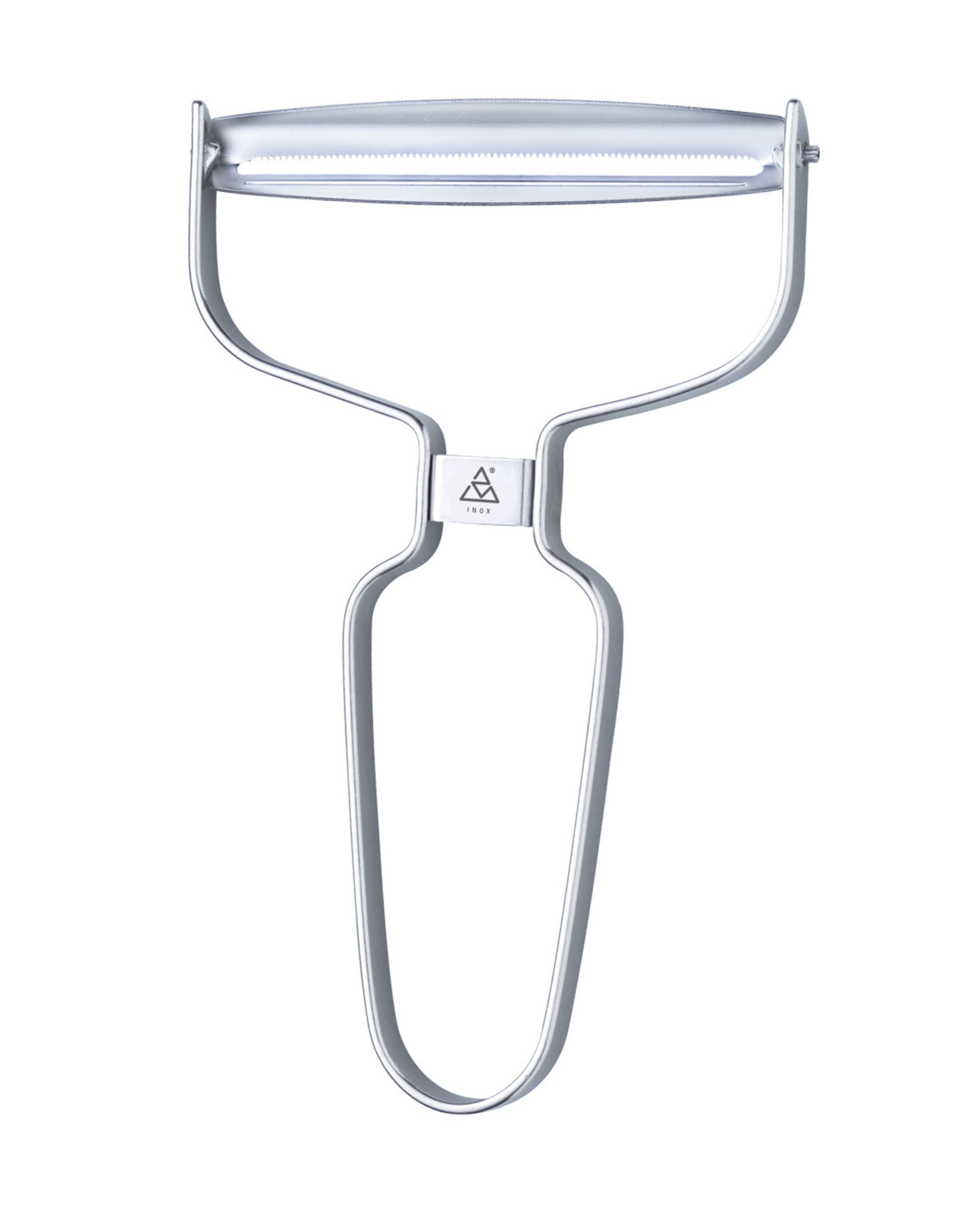 Triangle 18/10 Stainless Steel Straight Blade Professional Horizontal Peeler, 2.55 X 4.92 X 0.39 Inch