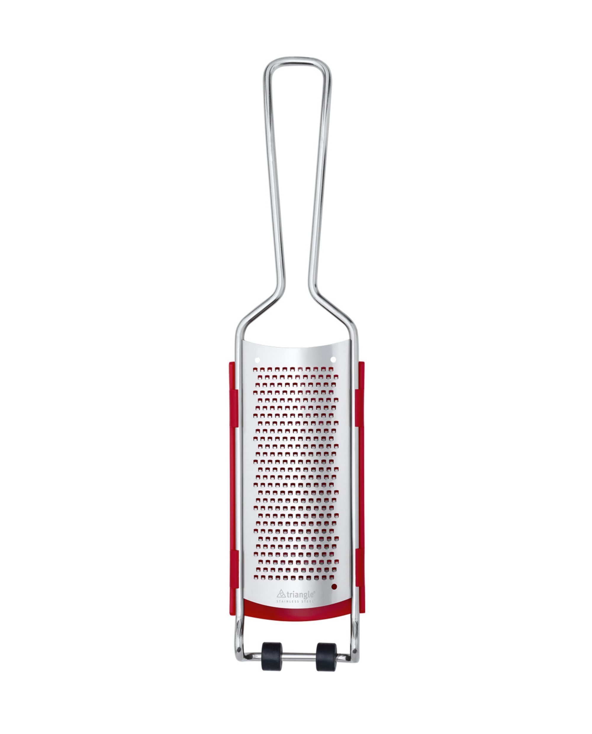 Triangle Harded Stainless Steel Fine Grater With Catcher, 13 X 2.83 X 1.18 Inch