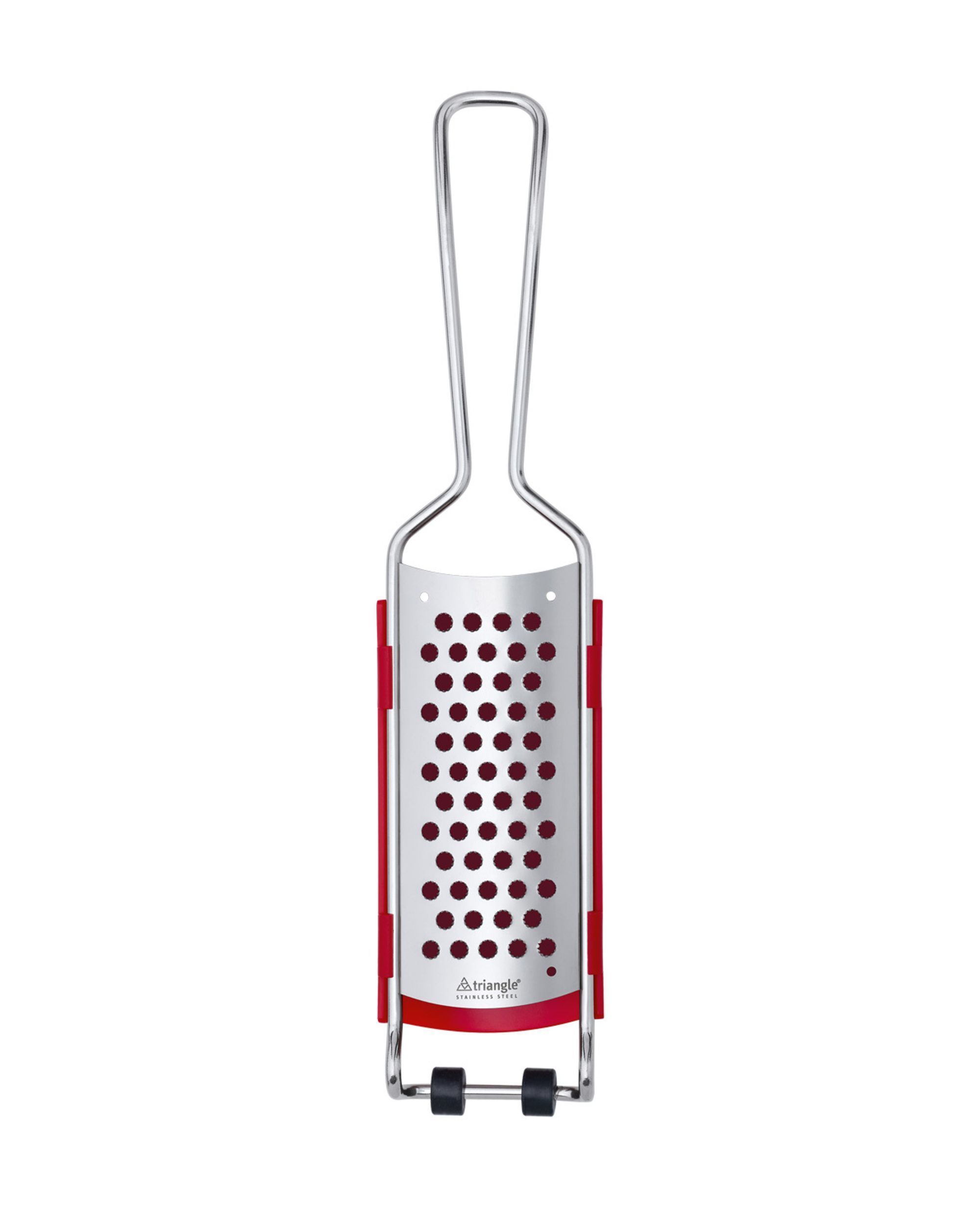 Triangle Harded Stainless Steel Parmesan Grater With Catcher, 13 X 2.83 X 1.18 Inch