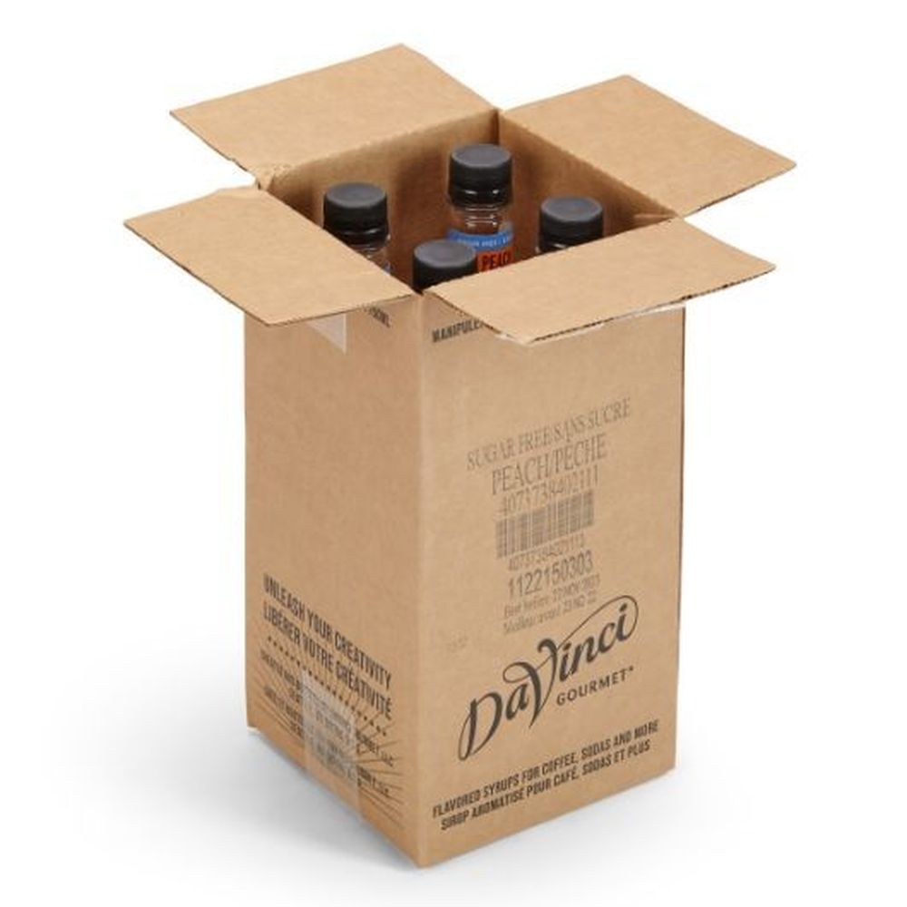 Davinci Gourmet Gourmet Sugar Free Peach Syrup, 750 Ml -- 4 Per Case