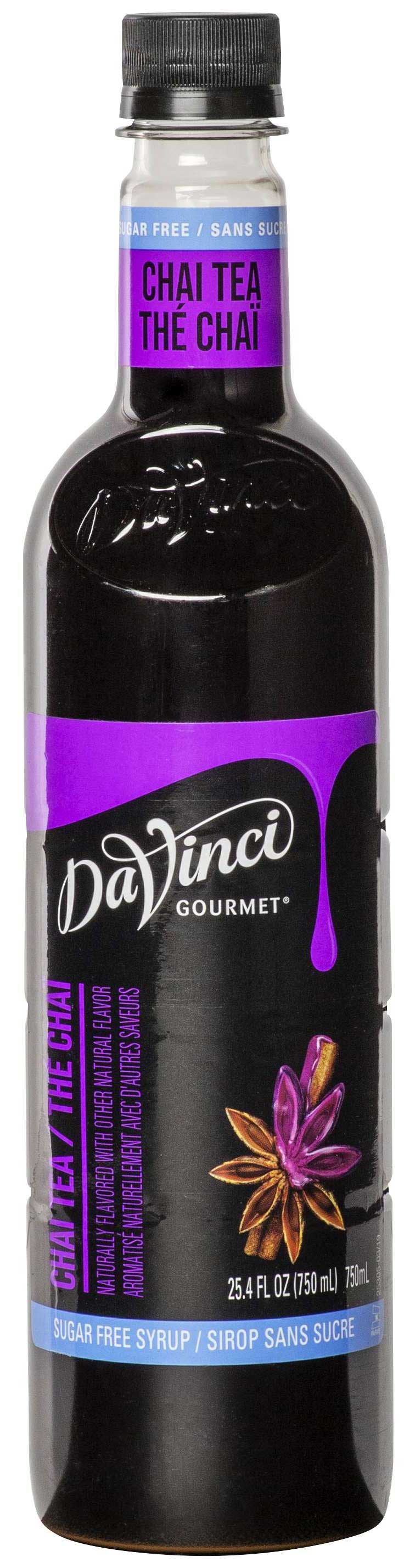 DaVinci Gourmet Sugar Free Chai Tea Syrup, 750 Milliliter Plastic
