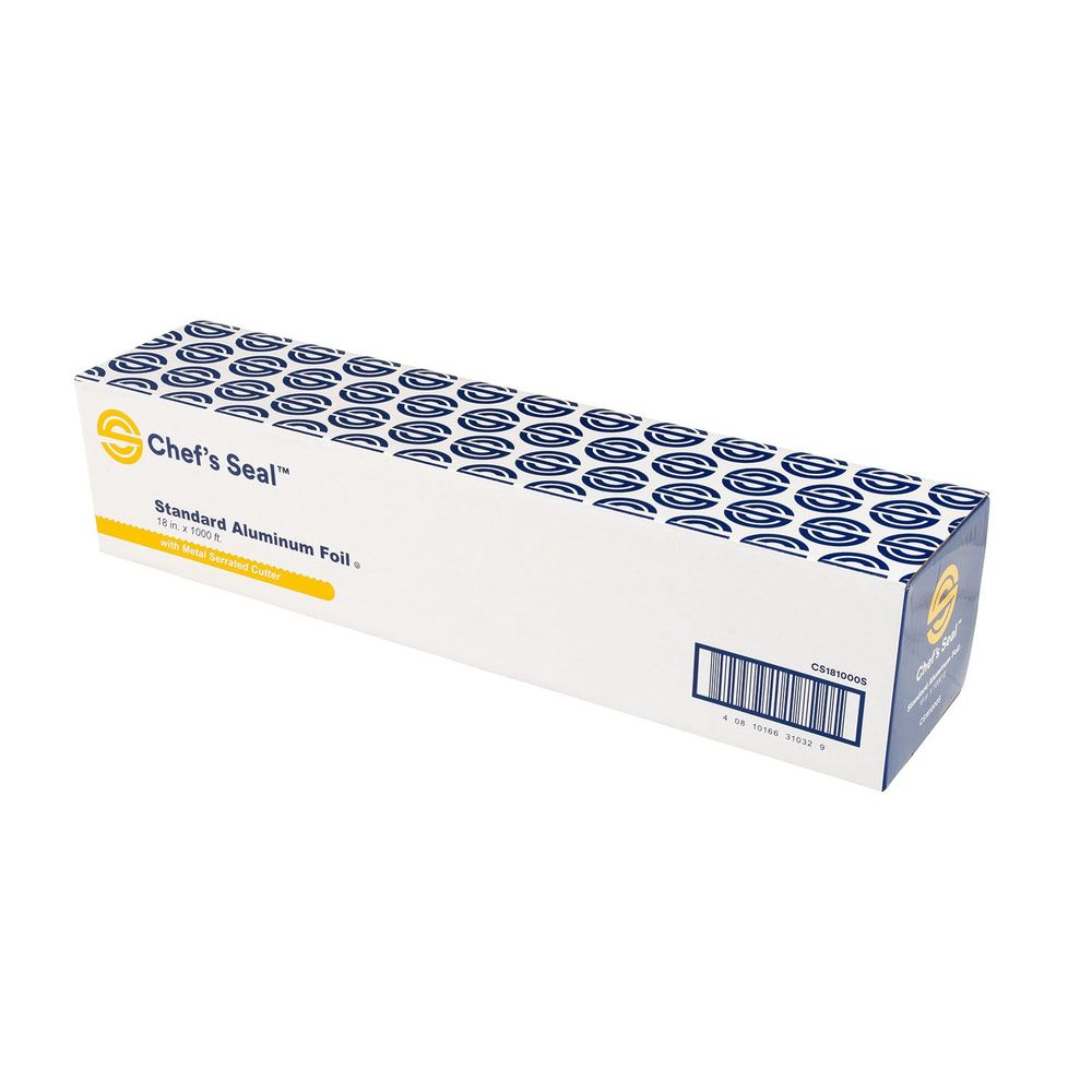 Chef's Seal Aluminum Silver Standard Weight Foil Roll, 18 Inch X 1000 Feet