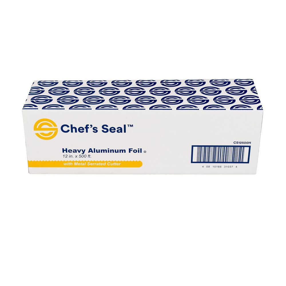 Chef's Seal Aluminum Silver Heavy Duty Weight Foil Roll, 12 Inch X 500 Feet