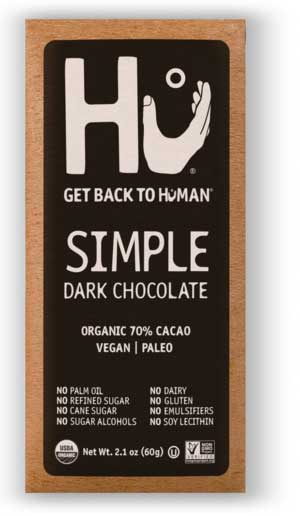 Hu Dark Chocolate Simple Bar, 2.1 Ounce -- 24 Per Case