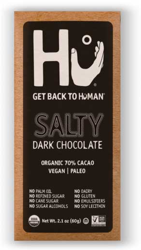 Hu Dark Chocolate Salty Bar, 2.1 Ounce -- 24 Per Case