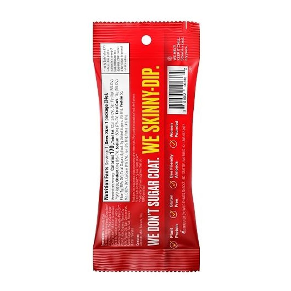 Skinny Dipped Dark Chocolate Peanut Butter Covered Almonds, 1.2 Ounce -- 40 Per Case