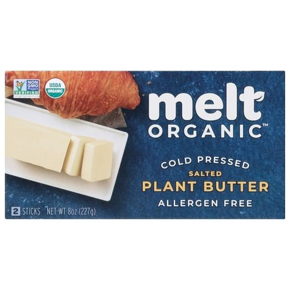 Melt Organic Cold Pressed Salted Plant Butter Sticks, 2 Count -- 12 Per Case