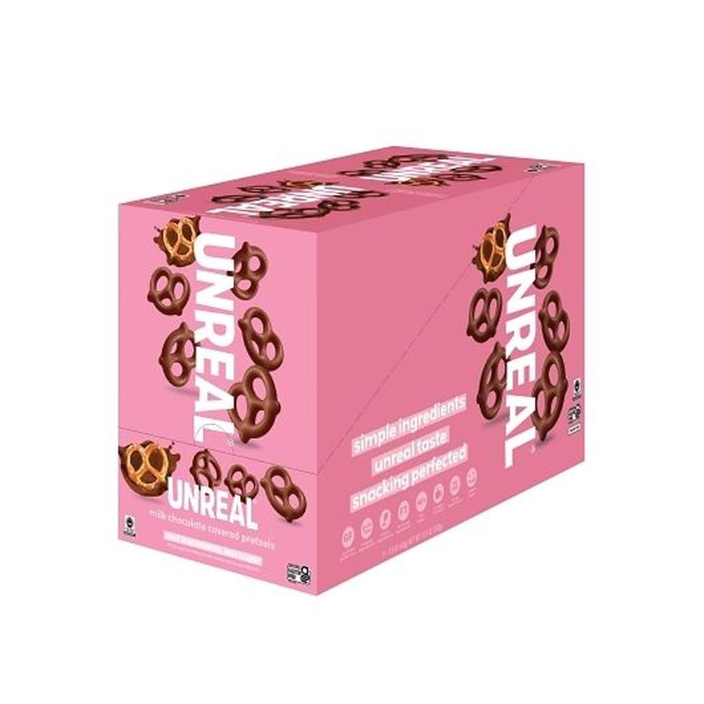 Unreal Milk Chocolate Covered Pretzels, 1.5 Ounce -- 54 per case Unreal Milk Chocolate Covered Pretzels, 1.5 Ounce -- 54 per case