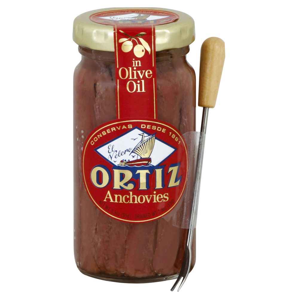 Ortiz Anchovies In Olive Oil, 3.3 Ounce -- 15 Per Case