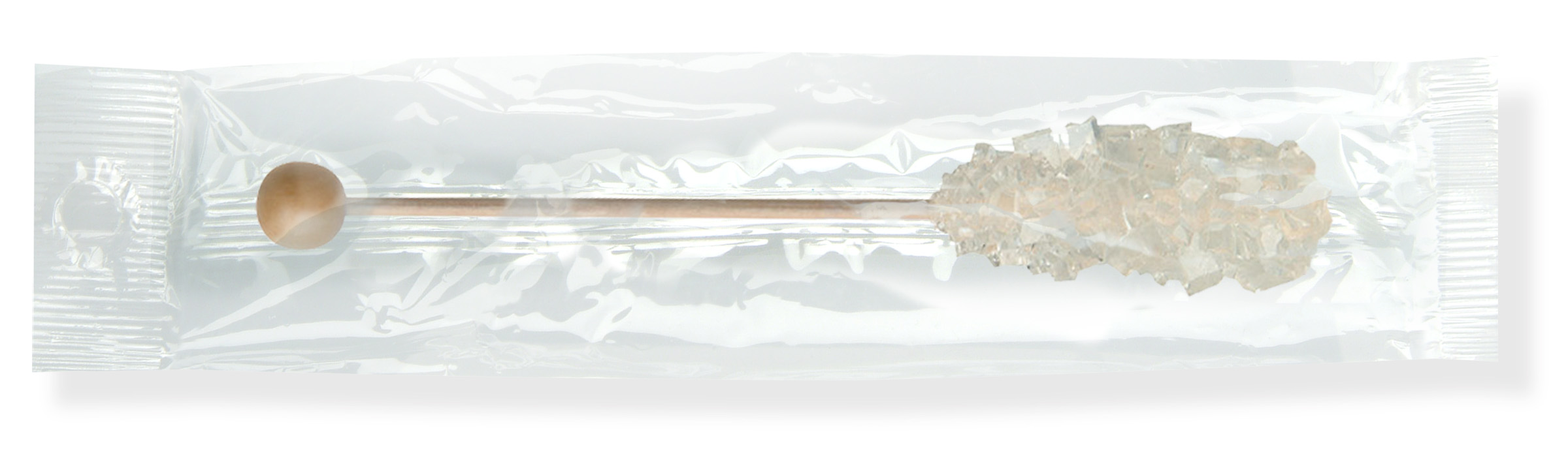 Dryden & Palmer Plain White Rock Wrapped Barista Stick Candy -- 10000 Per Case